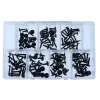 ASSORTMENT DRILLING SCREWS COLLAR BLACK PAN HEAD PHILIPSDRIVE 140-PIECE