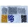 ASSORTMENT NUMBER PLATE SCREWS + CAP 350